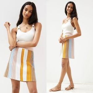 NWT Anthropologie Eva Franco Pleated Knit Mini Skirt